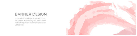 Abstract background with pink brush strokes. Vector illustration for your design.のイラスト素材
