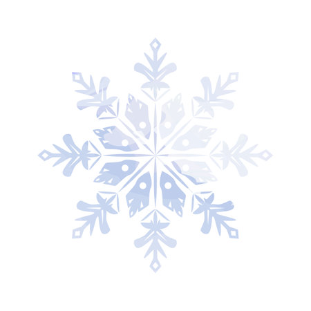 Snowflake icon. Vector illustration. Isolated on white background.のイラスト素材