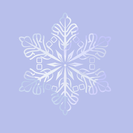 Snowflake on a blue background. Vector illustration for your design.のイラスト素材