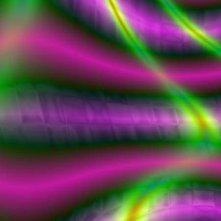 An abstract colorful neon smoothly bending linesの写真素材