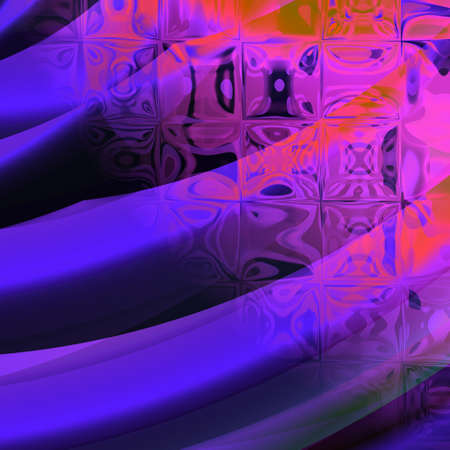 A texture with purple translucent glass tiles and violet linesの写真素材