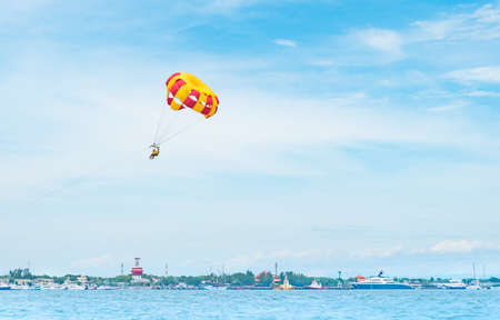 Water sports activity in the South Bay of Bali Islandの写真素材