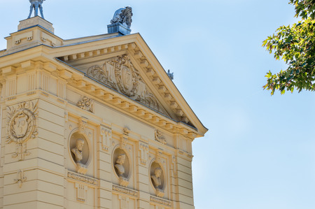 Art Pavilion. An old 19th century building. Part of a building.の写真素材