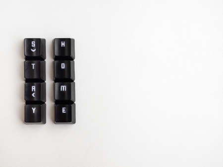 Keys with the word login with white backgroundの写真素材