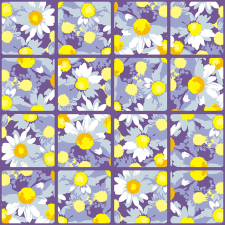 An abstract figure of chamomile flowersの写真素材