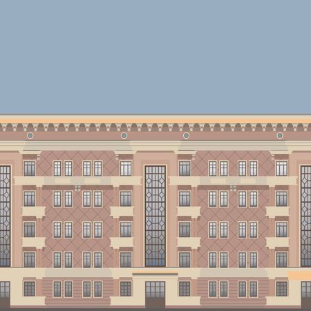 Seamless abstract architectural elements from drawings of plansのイラスト素材