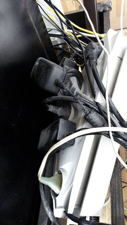 Wires Electrical Mess Communication wiring optimally messed up