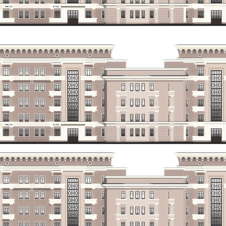 Seamless abstract architectural elements from drawings of plansの写真素材