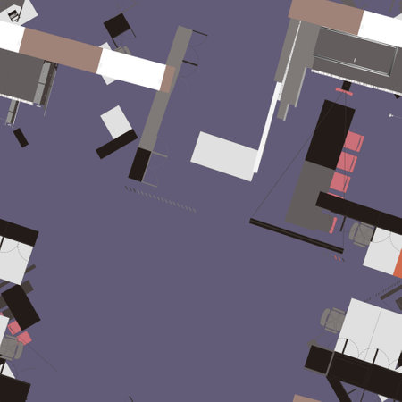 Seamless abstract architectural elements from drawings of plansの写真素材
