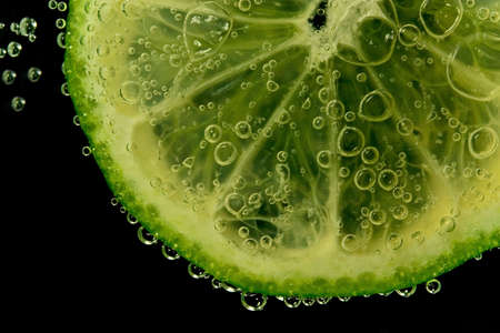 Lemon on waterの写真素材