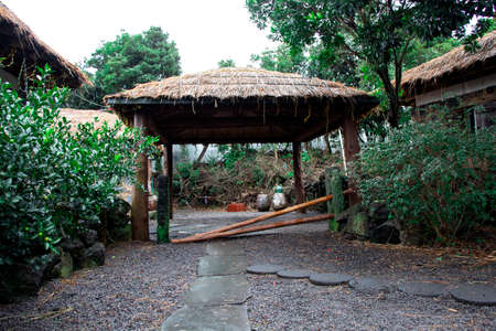 Jeju Island, Korea, January. 7, 2020:Jeju Folk Village Museumのeditorial素材