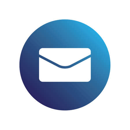 Blue envelope iconのイラスト素材