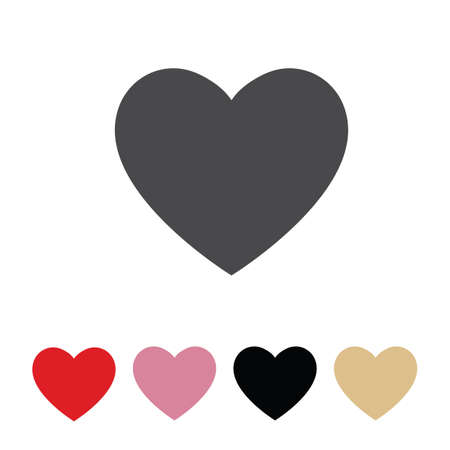 Heart decoration icon set for Valentines Dayのイラスト素材