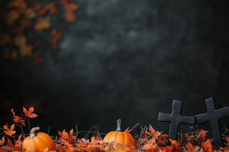 Isolated Empty Halloween Background for Textの素材