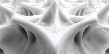 Complex Abstract 3D Surface with Peaks and Valleysの素材
