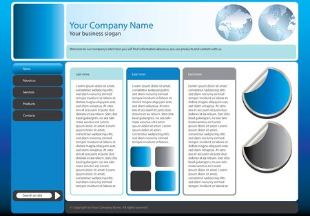 web site template for big business company  のイラスト素材