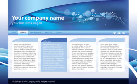 web site template for business technology のイラスト素材