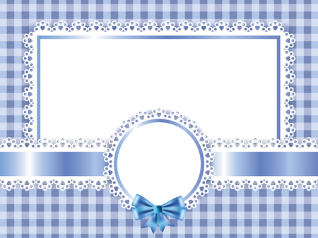 Children blue frame for boy vector backgroundのイラスト素材