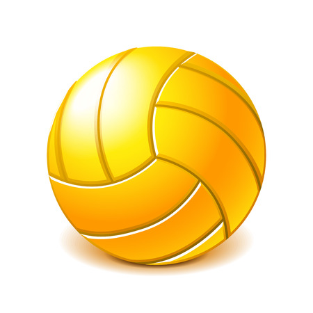 Yellow water polo ball vector illustrationのイラスト素材