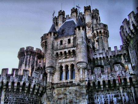 Butron Castle´s front face in the Basque Country 2の写真素材