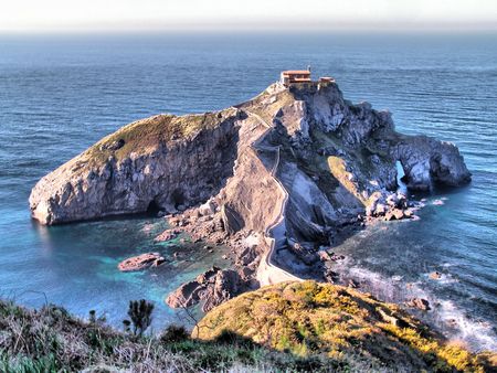 San Juan of Gastelugatxe in the Basque Countryの写真素材