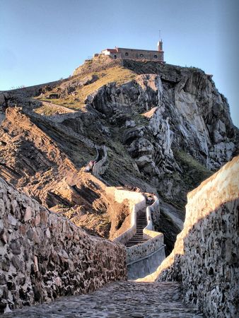 San Juan of Gastelugatxe in the Basque Countryの写真素材