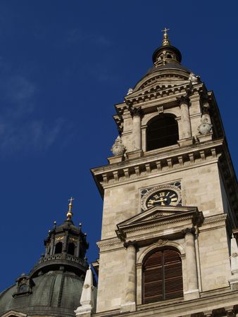 Tower of St. Stepans dome, Budapestの写真素材