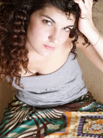 Young woman posingの写真素材