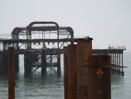 Brighton west pierの写真素材