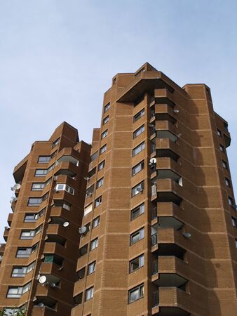 Towers of flatsの写真素材