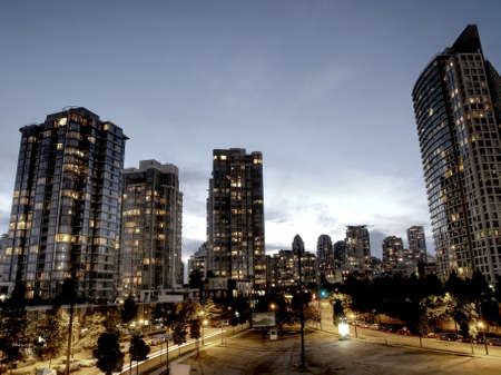 Towers of Vancouver cityのeditorial素材