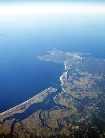 Sea landscape from above viewの写真素材