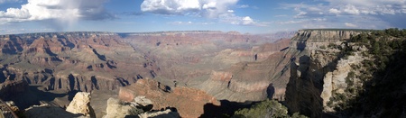 Panorama of the famous Grand Canyonの写真素材