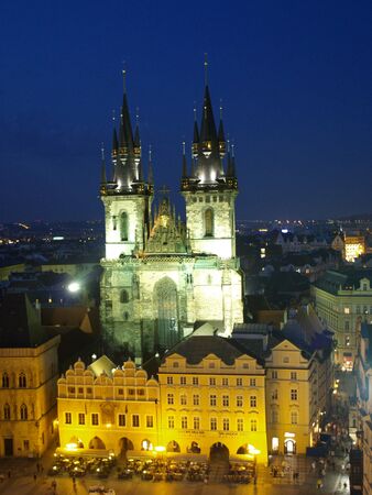 Our lady before tyn cathedral of Pragueのeditorial素材