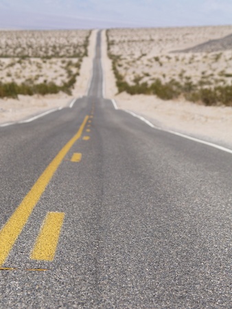Endless road at the desertの写真素材