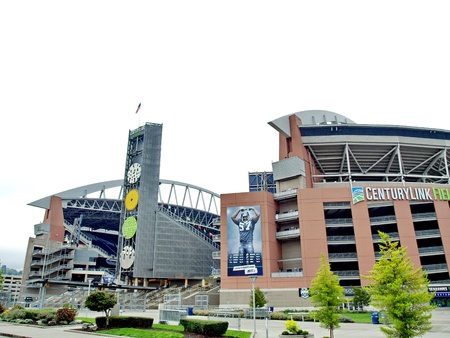 SEATTLE - OCTOBER 06  Century Link Field stadium  Home of Seattle Seahawks and Seattle Sounders on...