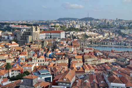 City of Porto  Portugal  from aboveの写真素材