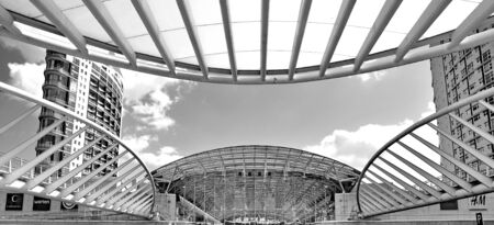Gare de Oriente railway station, Lisbon, Portugalのeditorial素材