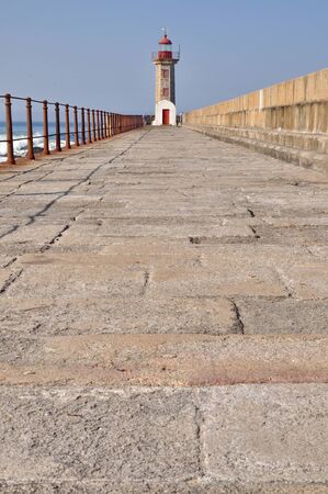 Lighthouse of Porto  Portugal の写真素材