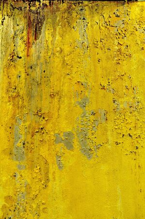 Grunge yellow wallの写真素材