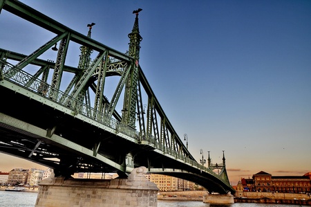 Liberty Bridge of Budapestの写真素材
