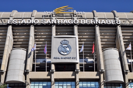 MADRID, SPAIN-AUGUST 25 Santiago Bernabeu Stadium of Real Madrid on August 25, 2012 in Madrid, Spain  Real Madrid C F  was established in 1902  It is the best club of XX century according to FIFA のeditorial素材