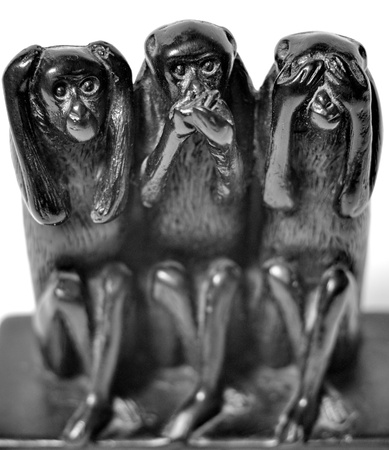 Hear speak see no evilの写真素材