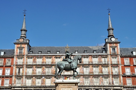 Plaza de Mayor, Madrid, Spainのeditorial素材