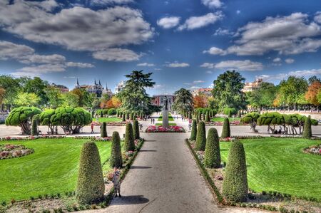 Retiro park, Madrid, Spainの写真素材
