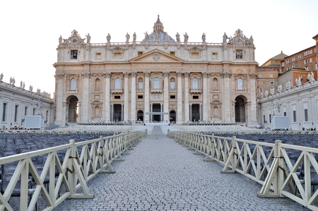 View of the basilica of St  Peterのeditorial素材