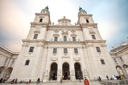 Salzburger Dom in Salzburg, Austriaのeditorial素材