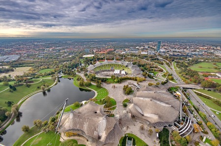 Munich Olympiapark from the TV toverのeditorial素材