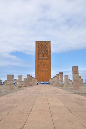 Tour Hassan tower in Rabat, Moroccoのeditorial素材
