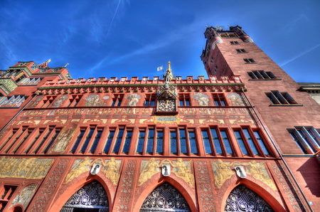 City Hall in Basel, Switzerlandの写真素材